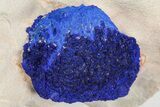 Vibrant Blue Azurite Sun on Siltstone - Australia #254053-1